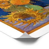Vincent Van Gogh Sunflower Serie Poster (Hoek)