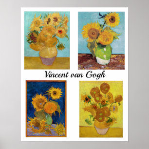 Vincent Van Gogh Sunflower Serie Poster