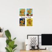 Vincent Van Gogh Sunflower Serie Poster (Thuiskantoor)