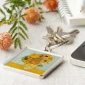 Vincent Van Gogh Sunflower Sleutelhanger (Zijkant)
