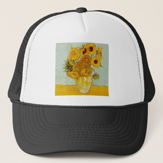 Vincent Van Gogh Sunflower Trucker Pet (Voorkant)