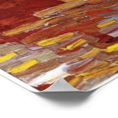 Vincent van Gogh Sunflower Vase First Turquoise Poster (Hoek)