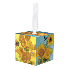 Vincent van Gogh - Sunflower Wine Charm Decoratie