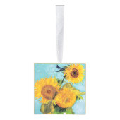 Vincent van Gogh - Sunflower Wine Charm Decoratie (Rechts)
