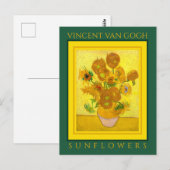 VINCENT VAN GOGH ...SUNFLOWERS BRIEFKAART (Voorkant / Achterkant)