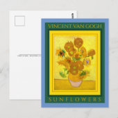 VINCENT VAN GOGH ...SUNFLOWERS ... Briefkaart (Voorkant / Achterkant)