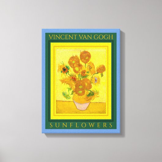 VINCENT VAN GOGH ...SUNFLOWERS Canvas Print (Voorkant)