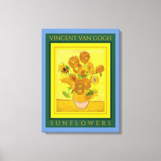 VINCENT VAN GOGH ...SUNFLOWERS Canvas Print (Voorkant)