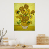 Vincent Van Gogh Sunflowers  Poster (Keuken)