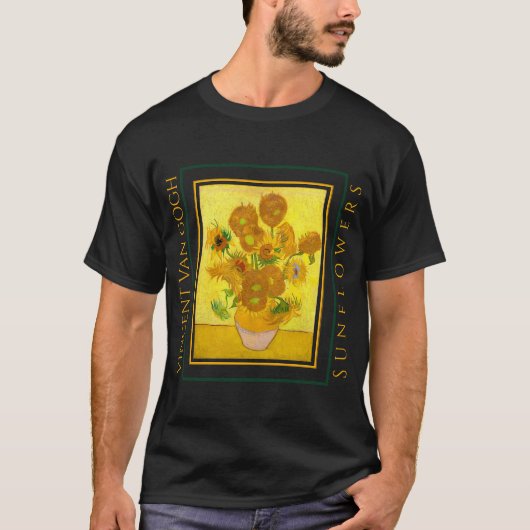 VINCENT VAN GOGH SUNFLOWERS T-SHIRT (Voorkant)