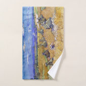 Vincent van Gogh - Tarwe Stacks met luiers Bad Handdoek (Handdoek)