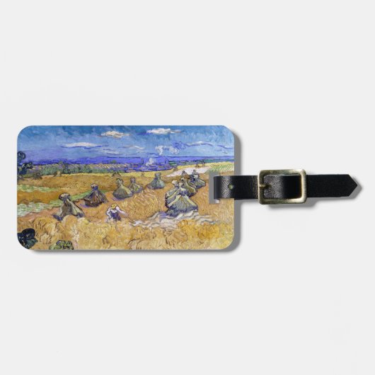 Vincent van Gogh - Tarwe Stacks met luiers Bagagelabel (Voorkant horizontaal)