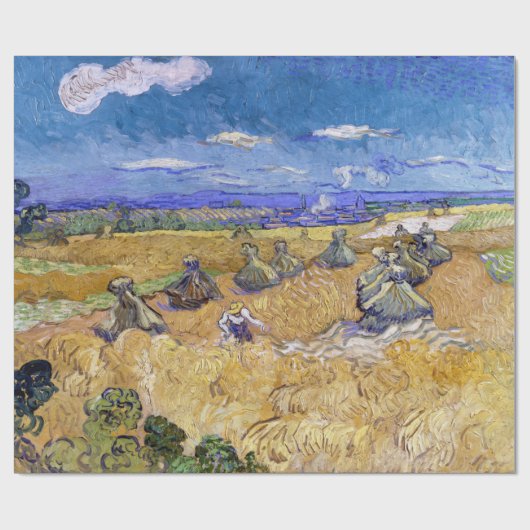 Vincent van Gogh - Tarwe Stacks met luiers Cadeaupapier (Vlak)