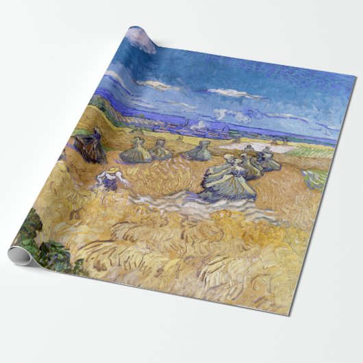 Vincent van Gogh - Tarwe Stacks met luiers Cadeaupapier (Uitgerold)