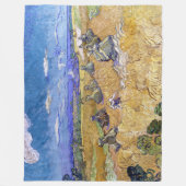 Vincent van Gogh - Tarwe Stacks met luiers Fleece Deken (Voorkant)