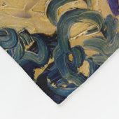 Vincent van Gogh - Tarwe Stacks met luiers Fleece Deken (Hoek)