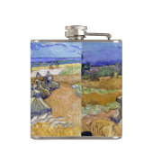 Vincent van Gogh - Tarwe Stacks met luiers Heupfles (Achterkant)