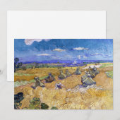 Vincent van Gogh - Tarwe Stacks met luiers Kaart (Voorkant / Achterkant)