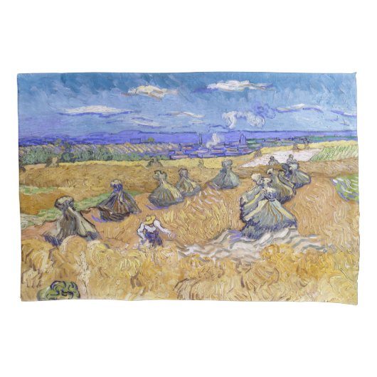 Vincent van Gogh - Tarwe Stacks met luiers Kussensloop (Voorkant)