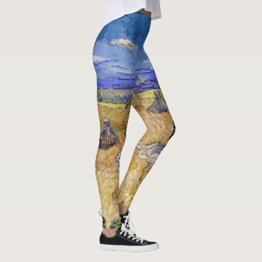 Vincent van Gogh - Tarwe Stacks met luiers Leggings (Rechts)