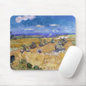 Vincent van Gogh - Tarwe Stacks met luiers Muismat (Met muis)