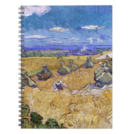 Vincent van Gogh - Tarwe Stacks met luiers Notitieboek (Voorkant)