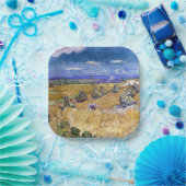 Vincent van Gogh - Tarwe Stacks met luiers Papieren Bordje (Feest)