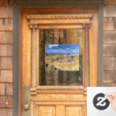 Vincent van Gogh - Tarwe Stacks met luiers Raamsticker (Huis Deur)