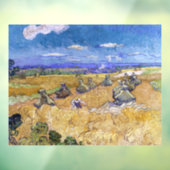 Vincent van Gogh - Tarwe Stacks met luiers Raamsticker (Vel 3)