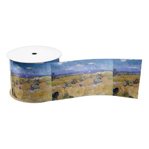 Vincent van Gogh - Tarwe Stacks met luiers Satijnen Lint