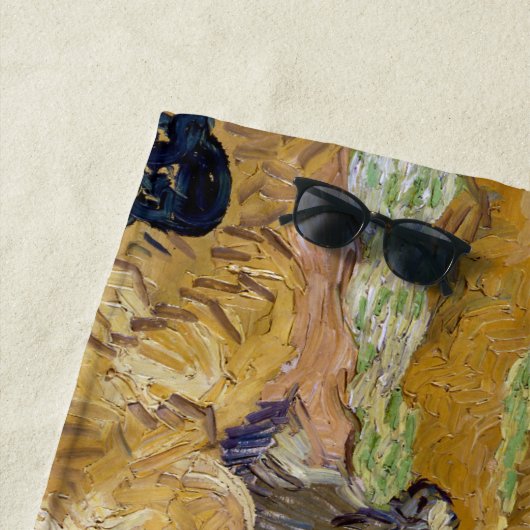 Vincent van Gogh - Tarwe Stacks met luiers Strandlaken (In situ)