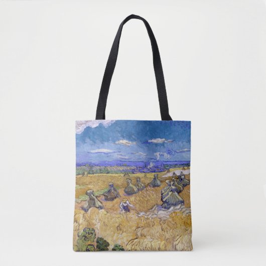 Vincent van Gogh - Tarwe Stacks met luiers Tote Bag (Voorkant)