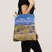 Vincent van Gogh - Tarwe Stacks met luiers Tote Bag (Dichtbij)