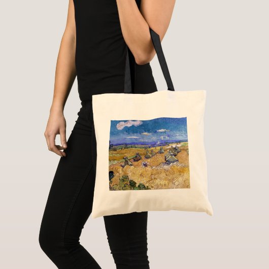 Vincent van Gogh - Tarwe Stacks met luiers Tote Bag (Voorkant (product))