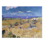 Vincent van Gogh - Tarwe Stacks met Reaper Foto Afdruk (Voorkant)