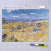 Vincent van Gogh - Tarwe Stacks met Reapers Tissu Tissuepapier (Craft)