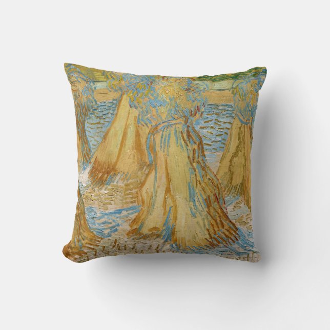 Vincent van Gogh - Tarwehalmen Kussen (Voorkant)