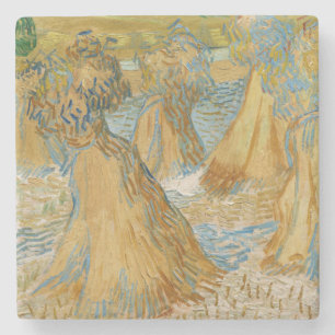Vincent van Gogh - Tarwehalmen Stenen Onderzetter