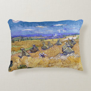 Vincent van Gogh - Tarwestapels met maaier Accent Kussen