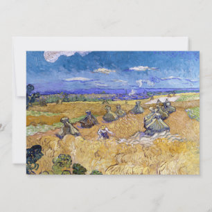 Vincent van Gogh - Tarwestapels met maaier Kaart