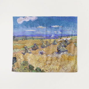 Vincent van Gogh - Tarwestapels met maaier Wandkleed