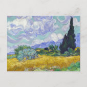 Vincent Van Gogh - Tarweveld met cipressen Briefkaart (Voorkant)