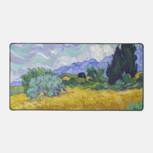 Vincent Van Gogh - Tarweveld met cipressen Bureaumat