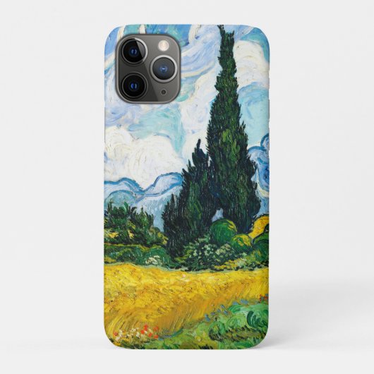 Vincent Van Gogh Tarweveld met cipressen Case-Mate iPhone Case (Achterkant)