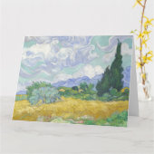 Vincent van Gogh, tarweveld met cipressen Kaart (Gele Bloem)