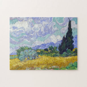 Vincent Van Gogh - Tarweveld met cipressen Legpuzzel