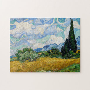 Vincent Van Gogh - Tarweveld met cipressen Legpuzzel