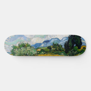 Vincent Van Gogh - Tarweveld met cipressen Persoonlijk Skateboard