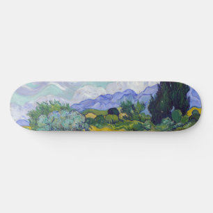 Vincent Van Gogh - Tarweveld met cipressen Persoonlijk Skateboard