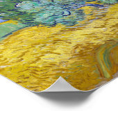 Vincent Van Gogh - Tarweveld met cipressen Poster (Hoek)